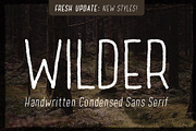 Wilder - A condensed sans serif