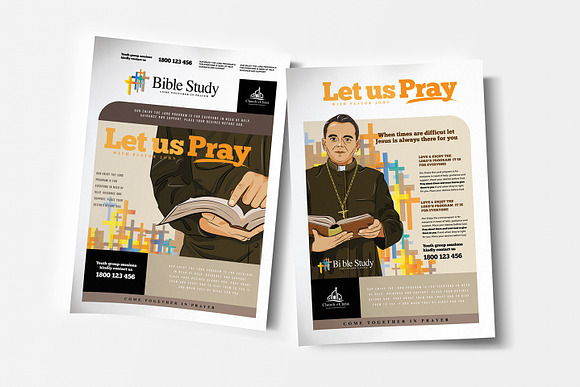 Church Templates Pack in Flyer Templates - product preview 1