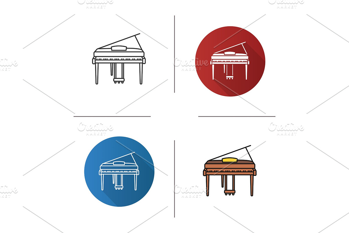 Piano icon in Graphics - product preview 8