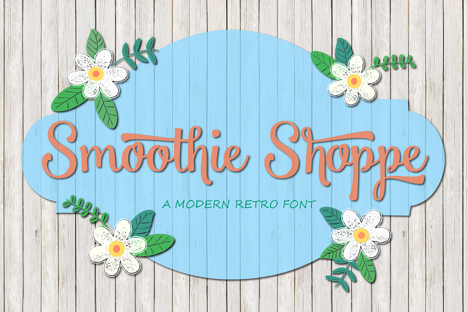 Smoothie Shoppe and bonus in Script Fonts - product preview 8