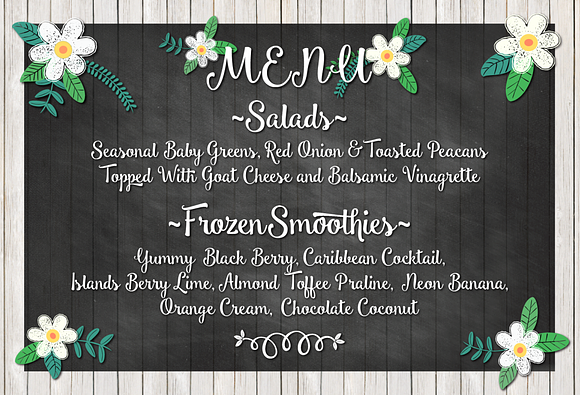 Smoothie Shoppe and bonus in Script Fonts - product preview 3