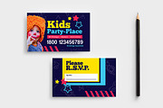 Kid's Party RSVP Card Template