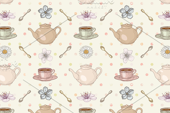 Tea Party Collection in Patterns - product preview 1