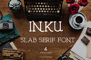 Inku font ( 4 font family)