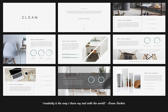 Clean - Creative PowerPoint Template in PowerPoint Templates - product preview 1