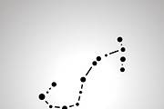 Scorpion constellation simple icon