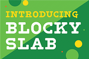 Blocky Slab - Font