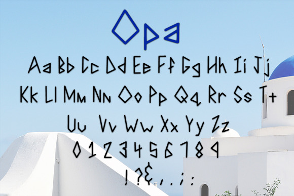 Opa  in Greek Fonts - product preview 1