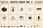 Rustic Logos Volume 2 AI EPS PNG PSD