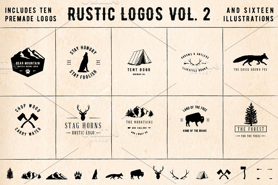 Rustic Logos Volume 2 AI EPS PNG PSD in Objects - product preview 8
