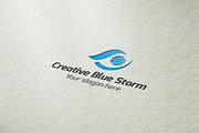 Creative Blue Storm Logo