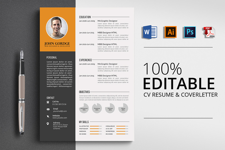 Office Word CV in Resume Templates - product preview 8