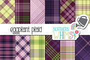 Purple and Green Plaid Patterns