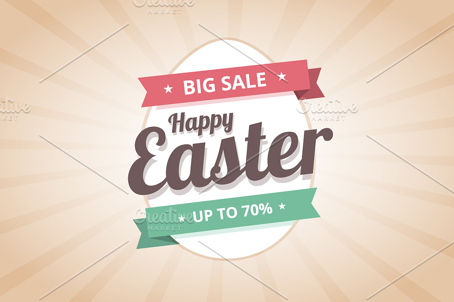 Happy Easter Sale illustration. in Illustrations - product preview 8