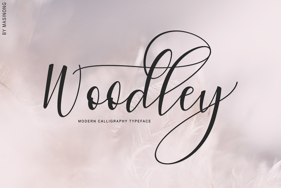 Woodley in Script Fonts - product preview 8