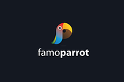 Famo Parrot Logo Template