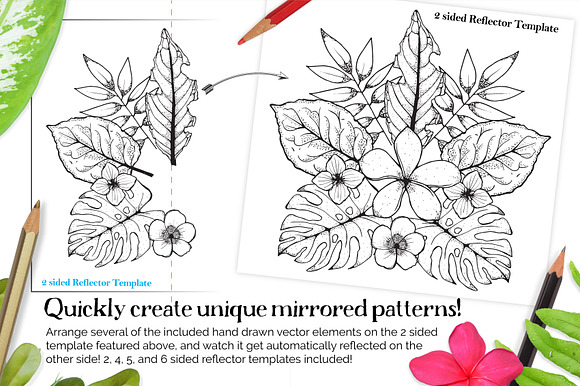 Tropical Paradise Mandala Creator in Photoshop Plugins - product preview 3