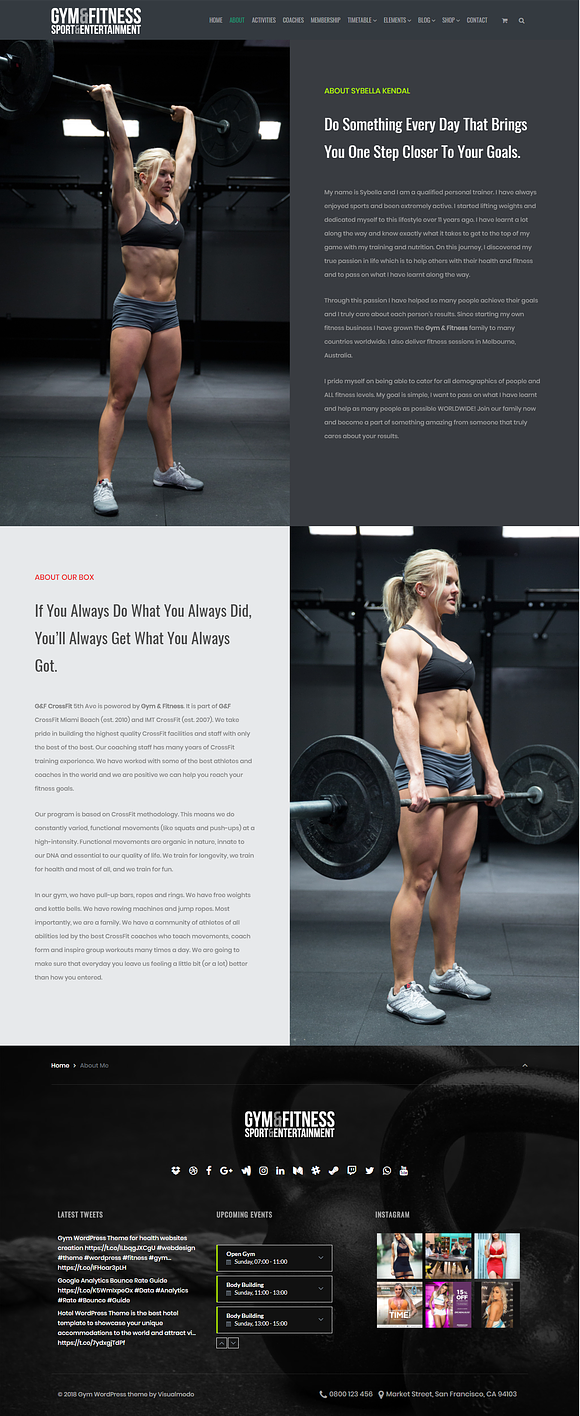 Gym WordPress Theme in WordPress Business Themes - product preview 11
