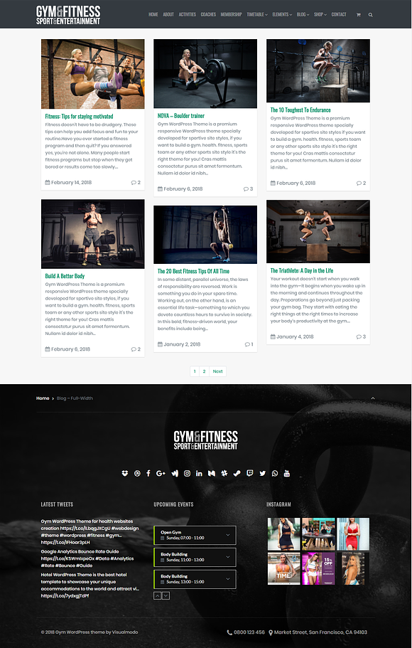 Gym WordPress Theme in WordPress Business Themes - product preview 14