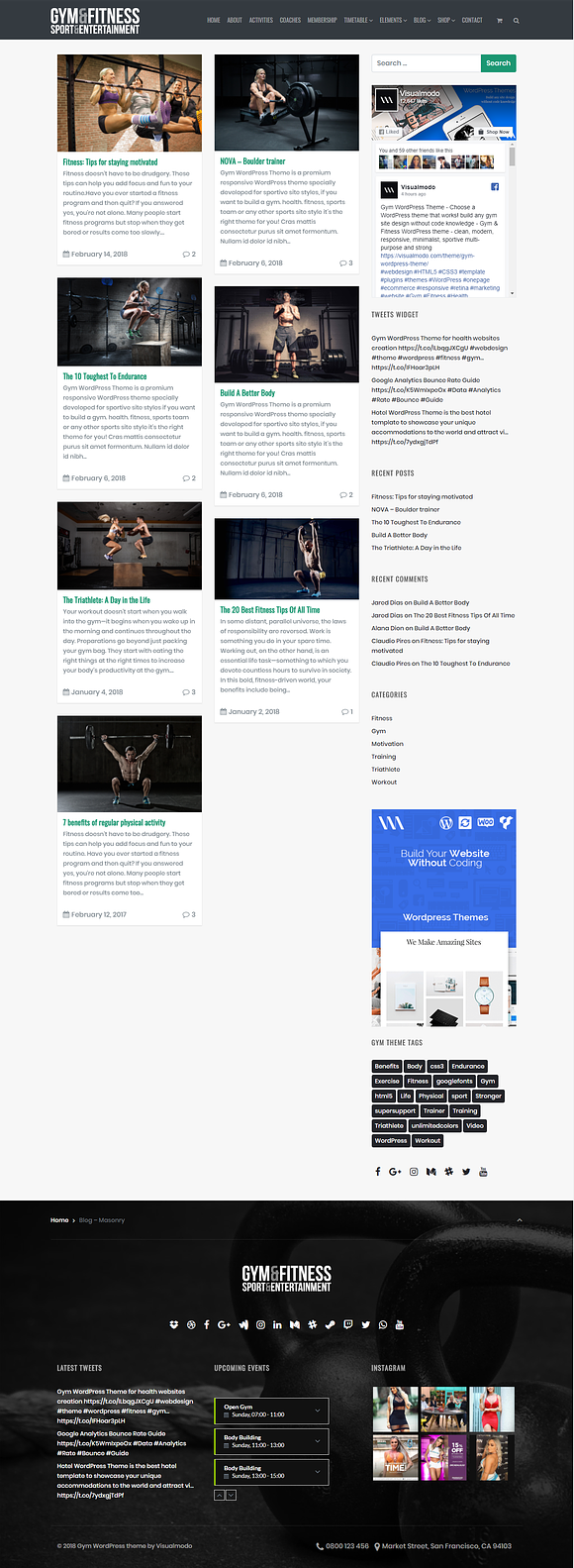 Gym WordPress Theme in WordPress Business Themes - product preview 18