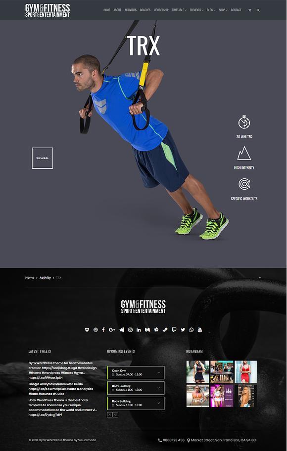 Gym WordPress Theme in WordPress Business Themes - product preview 22