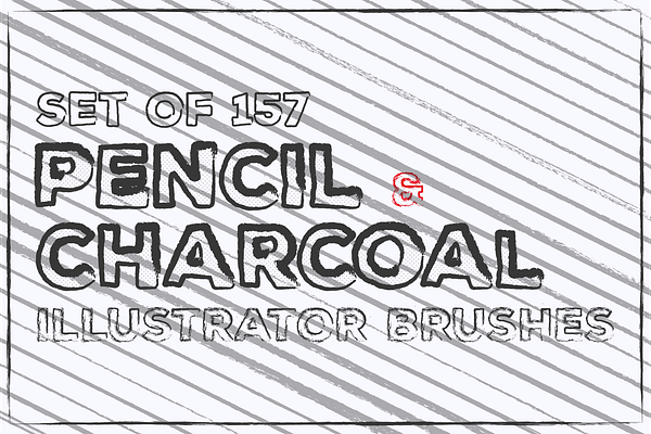 Pencil Charcoal Illustrator Brushes