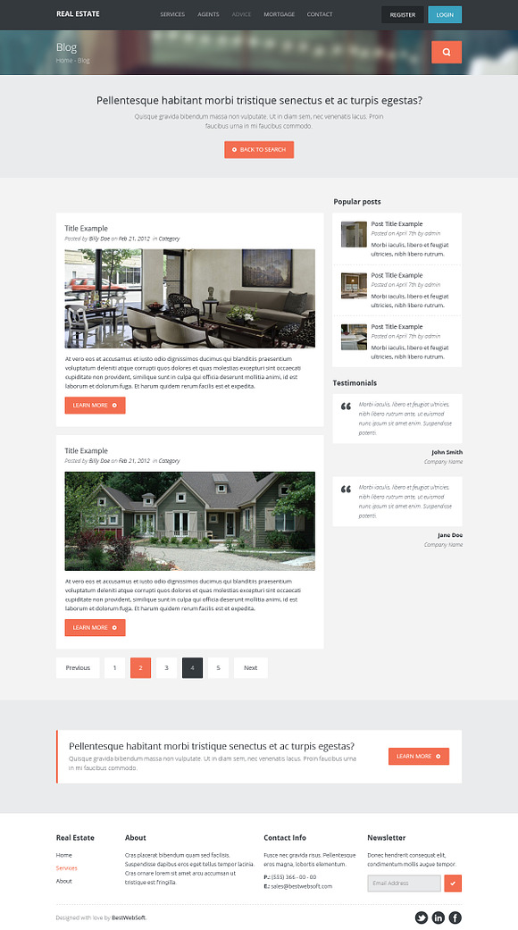 Real Estate - Wordpress Theme in WordPress Business Themes - product preview 4