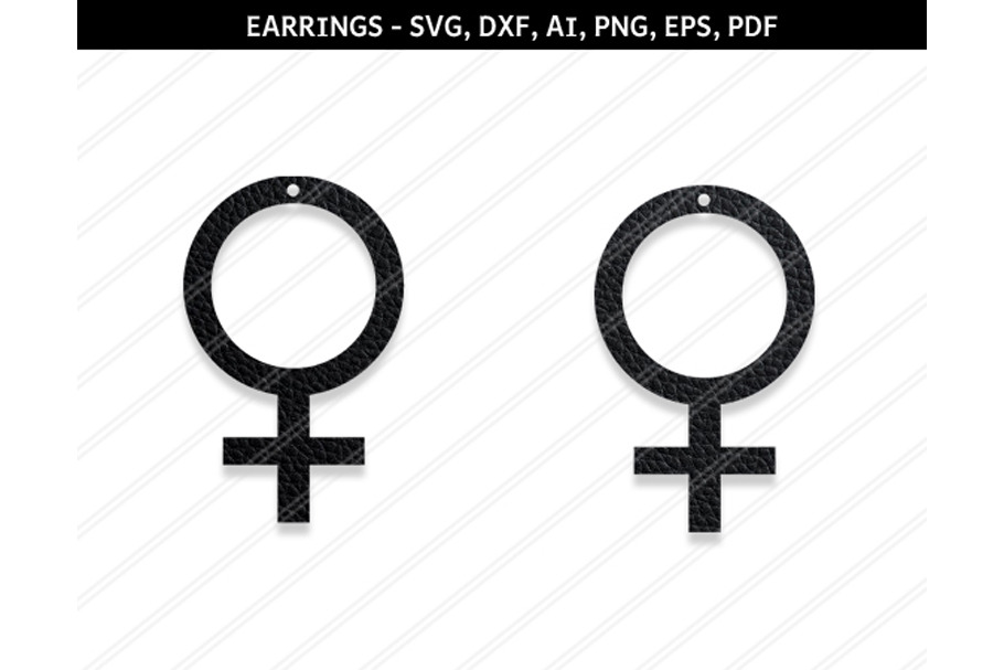 Venus earrings svg,dxf,ai,eps,png