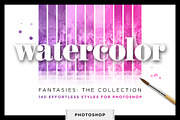 Watercolor Glitter Styles Photoshop