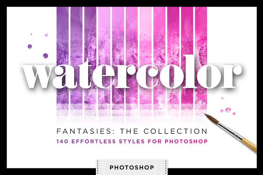 Watercolor Glitter Styles Photoshop