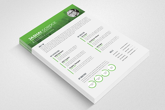 Word Format CV Resume in Resume Templates - product preview 1