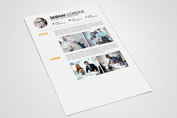 CV Resume Word Template in Resume Templates - product preview 2