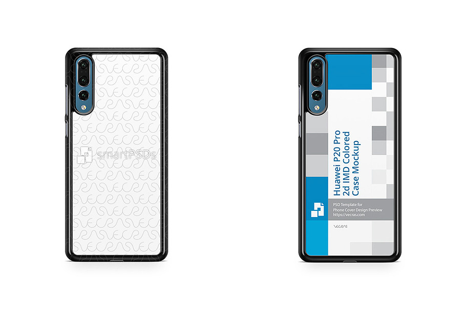Huawei P20 Pro 2d PC IMDColored Case in Product Mockups - product preview 8