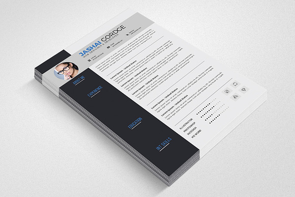Word Job CV Resume in Resume Templates - product preview 1