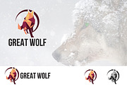 Great Wolf Low Poly Logo