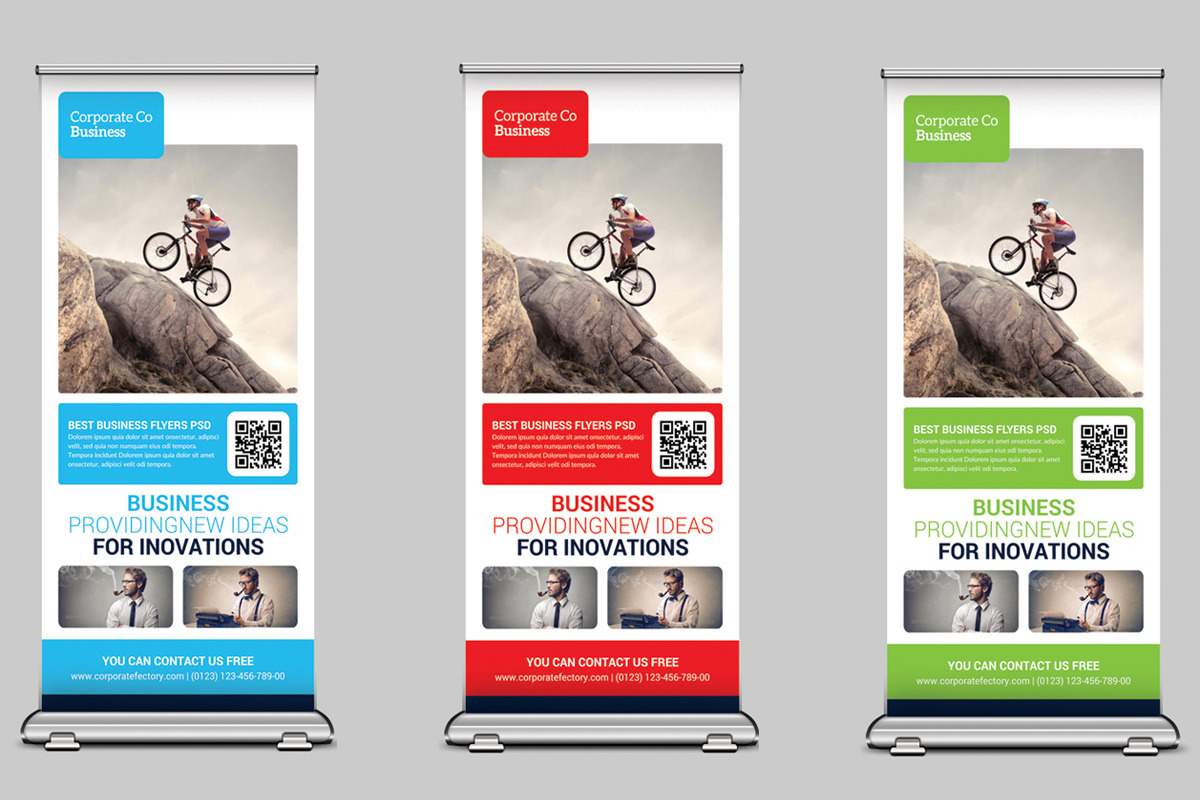 Creative Business Rollup Banners in Flyer Templates - product preview 8