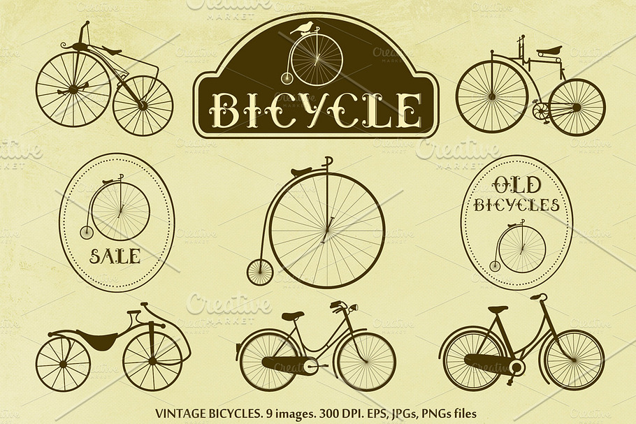 Vintage Bicycles in Objects - product preview 8
