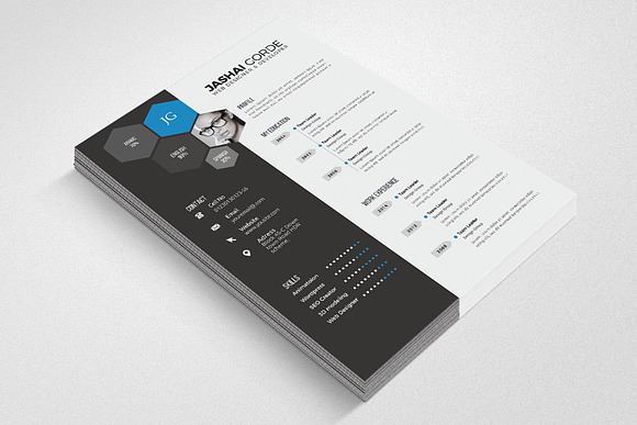 Word Format Resume Design in Resume Templates - product preview 1