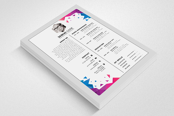 Stylish CV Word Format in Resume Templates - product preview 1