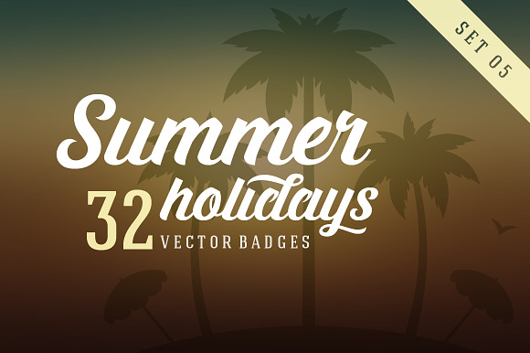 32 Summer holidays badges & labels in Logo Templates - product preview 2
