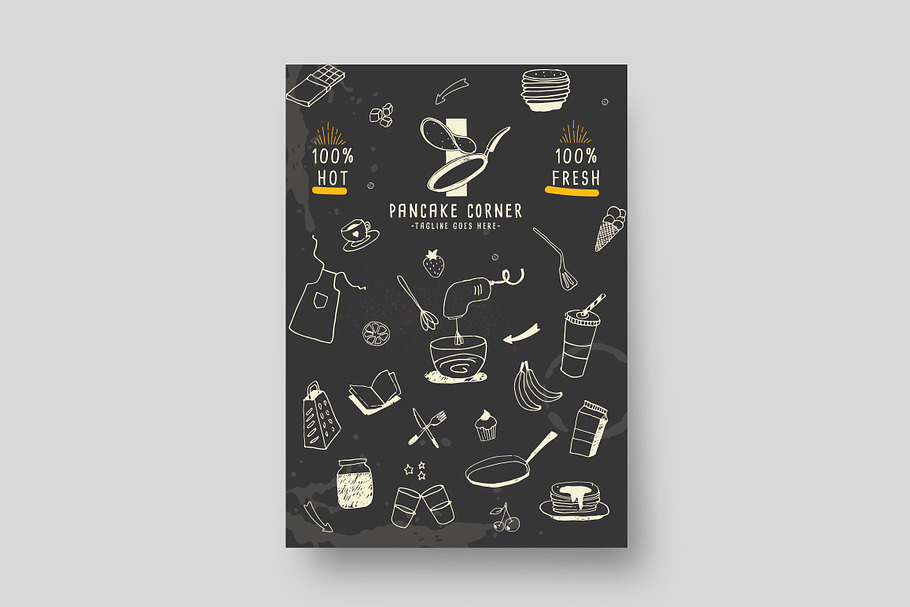 Pancake corner - Menu Template in Flyer Templates - product preview 8