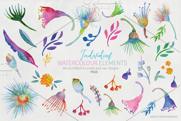 Springtime Watercolour Clipart Set in Illustrations - product preview 2