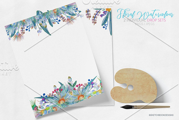 Springtime Watercolour Clipart Set in Illustrations - product preview 7