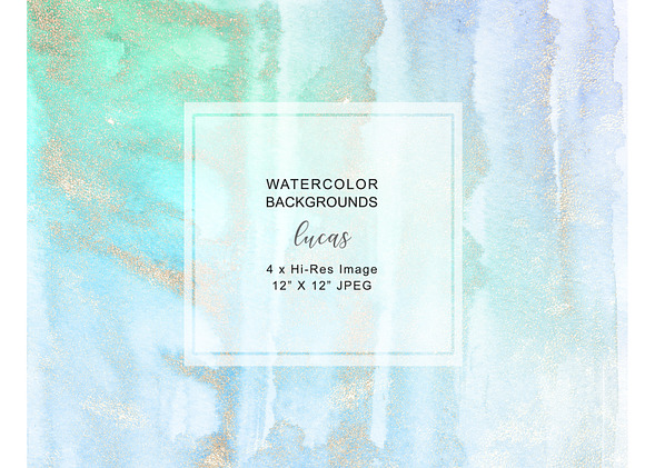 Watercolor Glittered Backgrounds in Textures - product preview 1