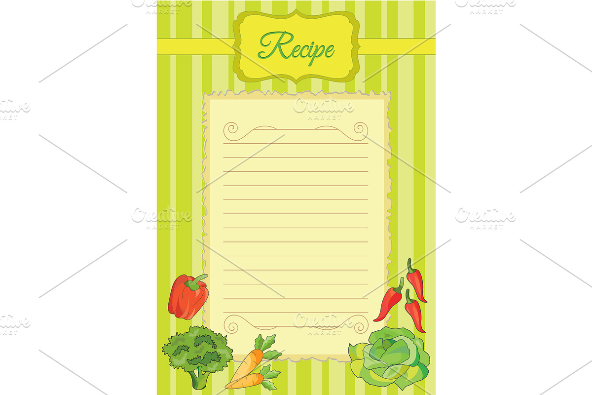 Beautiful paper for culinary notes in Graphics - product preview 8