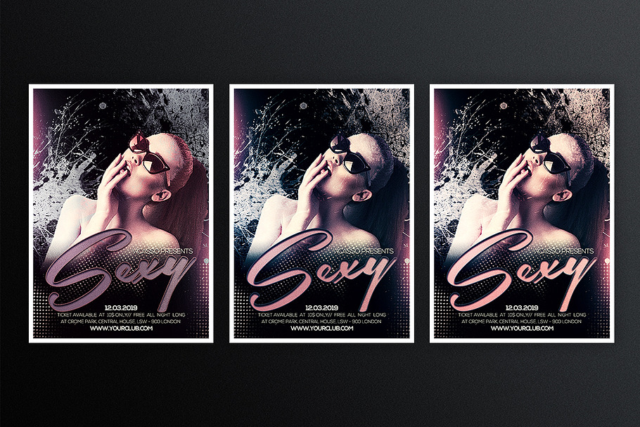 Sexy 4 in Flyer Templates - product preview 8