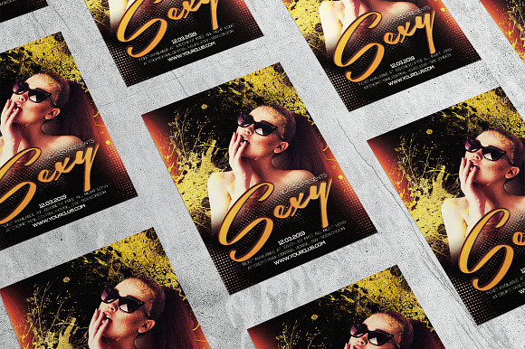 Sexy 4 in Flyer Templates - product preview 3