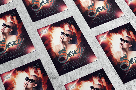Sexy 3 in Flyer Templates - product preview 3