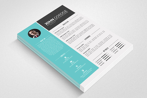 CV Resume Microsoft Word in Resume Templates - product preview 1