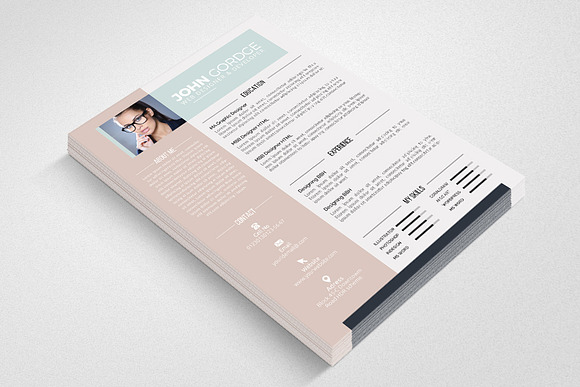 Resume CV Word Format in Resume Templates - product preview 1